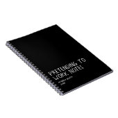Funny Office Notebook, Pretending to Work Notes Notizblock (Rechte Seite)