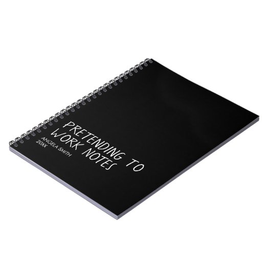 Funny Office Notebook, Pretending to Work Notes Notizblock (Linke Seite)