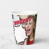 Funny Office Paper Cups mit Meldung Pappbecher (Rückseite)