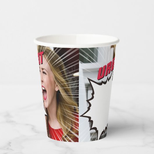Funny Office Paper Cups mit Meldung Pappbecher (Links)