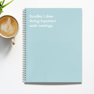 Funny Office Quote Doodles Gezeichnet Notizblock