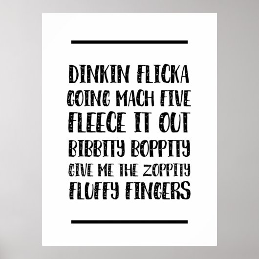 Funny Office Quotes Dinkin Flicka Poster (Vorne)