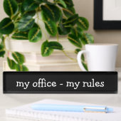 Funny Office-Regeln Namensplakette