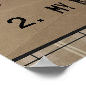 Funny Office Rules Poster (Ecke)