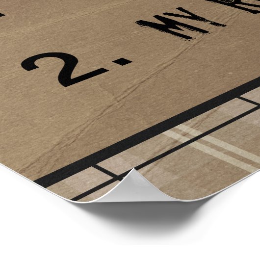 Funny Office Rules Poster (Ecke)