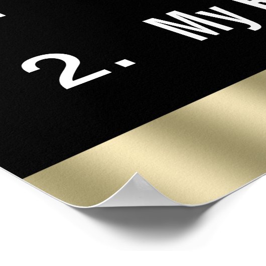 Funny Office Rules Poster (Ecke)