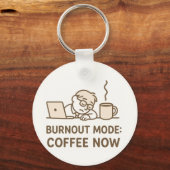 Funny Office Schlüsselanhänger - "Burnout Mode: Co (Rückseite)