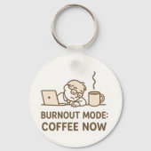 Funny Office Schlüsselanhänger - "Burnout Mode: Co (Rückseite)