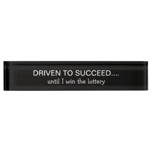 Funny Office Successdesk Name Teller Namensplakette