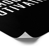 Funny Office Work Hashtag Montag Motivation Poster (Ecke)