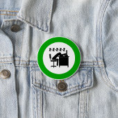 Funny Office Worker-Schlafen am Schreibtisch Button