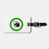 Funny Office Worker-Schlafen am Schreibtisch Gepäckanhänger (Vorderseite horizontal)