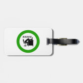 Funny Office Worker-Schlafen am Schreibtisch Gepäckanhänger (Rückseite horizontal)