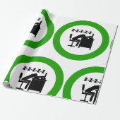 Funny Office Worker-Schlafen am Schreibtisch Geschenkpapier (Ungerollt)
