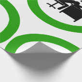 Funny Office Worker-Schlafen am Schreibtisch Geschenkpapier (Ecke)