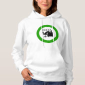 Funny Office Worker-Schlafen am Schreibtisch Hoodie (Vorderseite)