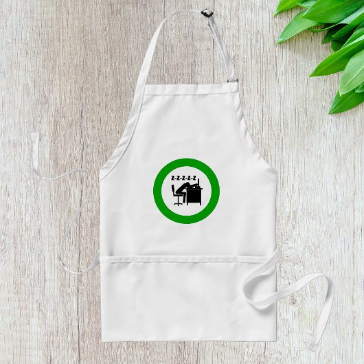 Funny Office Worker-Schlafen am Schreibtisch Schürze