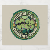 Funny Official Irish Drinking Team Beer Label Bierflaschenetikett (Einzelnes Label)