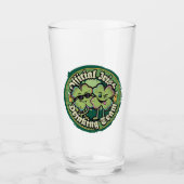 Funny Official Irish Drinking Team St Paddy Glass Glas (Vorderseite)