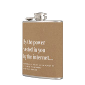 Funny Officiency Vorschlag heiraten uns Flachmann (Links)