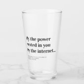 Funny Officiency Vorschlag heiraten uns Glas (Vorderseite)