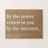 Funny Officiency Vorschlag heiraten uns Puzzle (Horizontal)