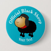 Funny Offiziell Black Sheep Button (Vorderseite)