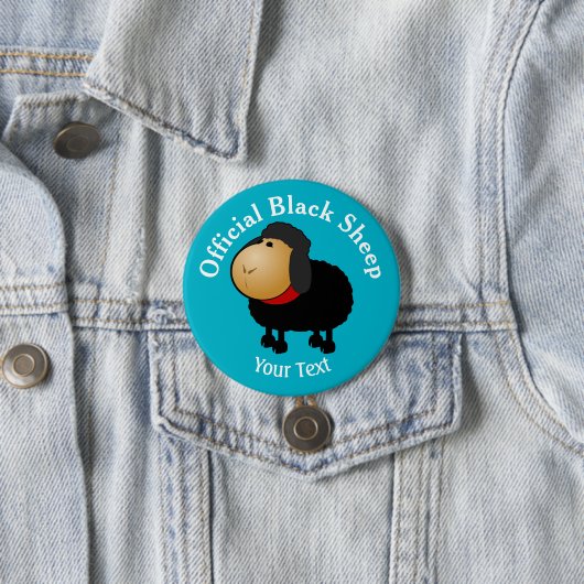 Funny Offiziell Black Sheep Button (Beispiel)