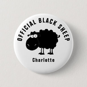 Funny Offiziell Black Sheep Button