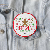 Funny Offiziell Cookie Weihnachten personalisieren Button (Beispiel)
