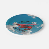 Funny Offiziell Old Fokker Over The Hill Birthday Pappteller (Schrägansicht)