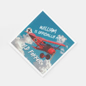 Funny Offiziell Old Fokker Over The Hill Birthday Serviette (Ecke)