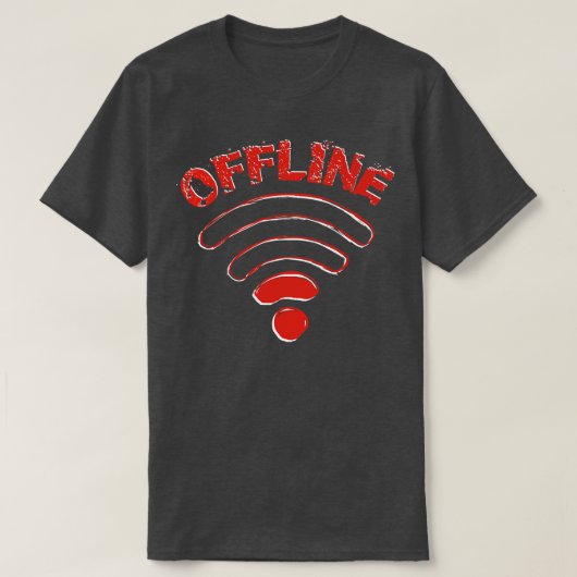 Funny Offline WiFigift T-Shirt (Design vorne)