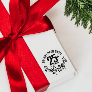 Funny öffnen nicht bis 25 Dezember, Weihnachten Gummistempel