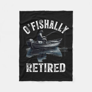 Funny O'fishalle müde T-Shirt für Ruhestand Fishin Fleecedecke