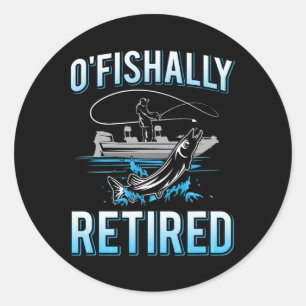 Funny O'fishalle müde T-Shirt für wiederkehrende F Runder Aufkleber