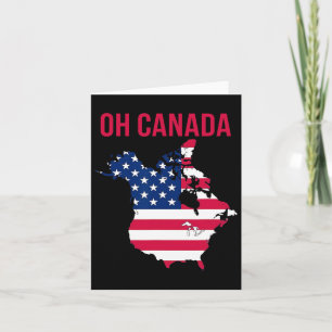 Funny Oh Canada Funny Trump Karte des US-T-Shirts