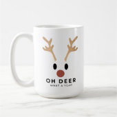 Funny Oh Dee Was für ein Jahr Weihnachten Kaffeetasse (Links)