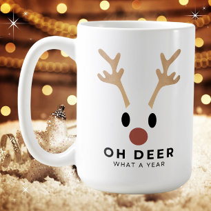 Funny Oh Dee Was für ein Jahr Weihnachten Kaffeetasse