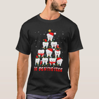 Funny Oh Dentistree Weihnachtsbaum Zahnarzt Zahnar T-Shirt