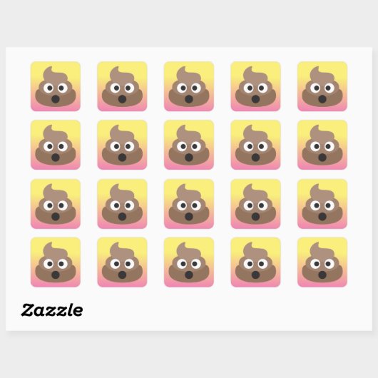 Funny Oh Kackte Emoji Stickers (Blatt)