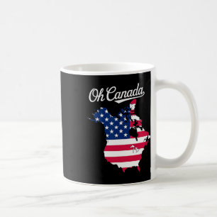 Funny Oh Kanada Funny Trump Map Land der USA Kaffeetasse