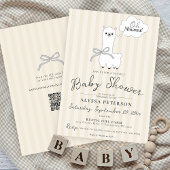 Funny Oh Mmama Llama Cute Beige Baby Shower Einladung