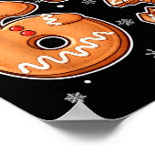 Funny Oh Snap 67 Gingerbread Cookie Christmas Men Poster (Ecke)