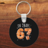 Funny Oh Snap 67 Gingerbread Cookie Christmas Men  Schlüsselanhänger (Vorderseite)