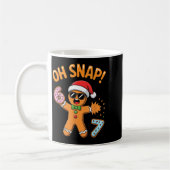 Funny Oh Snap 67 Six Seven Meme Gingerbread Man Kaffeetasse (Links)