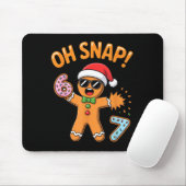 Funny Oh Snap 67 Six Seven Meme Gingerbread Man Mousepad (Mit Mouse)