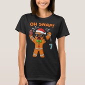 Funny Oh Snap 67 Six Seven Meme Gingerbread Man T-Shirt (Vorderseite)