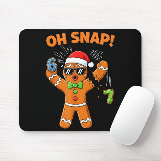 Funny Oh Snap 67 Six Seven Meme Gingerbread Men Wo Mousepad (Mit Mouse)