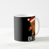 Funny Oh Snap Gingerbread Man Christmas Cookie Xma Kaffeetasse (VorderseiteRechts)